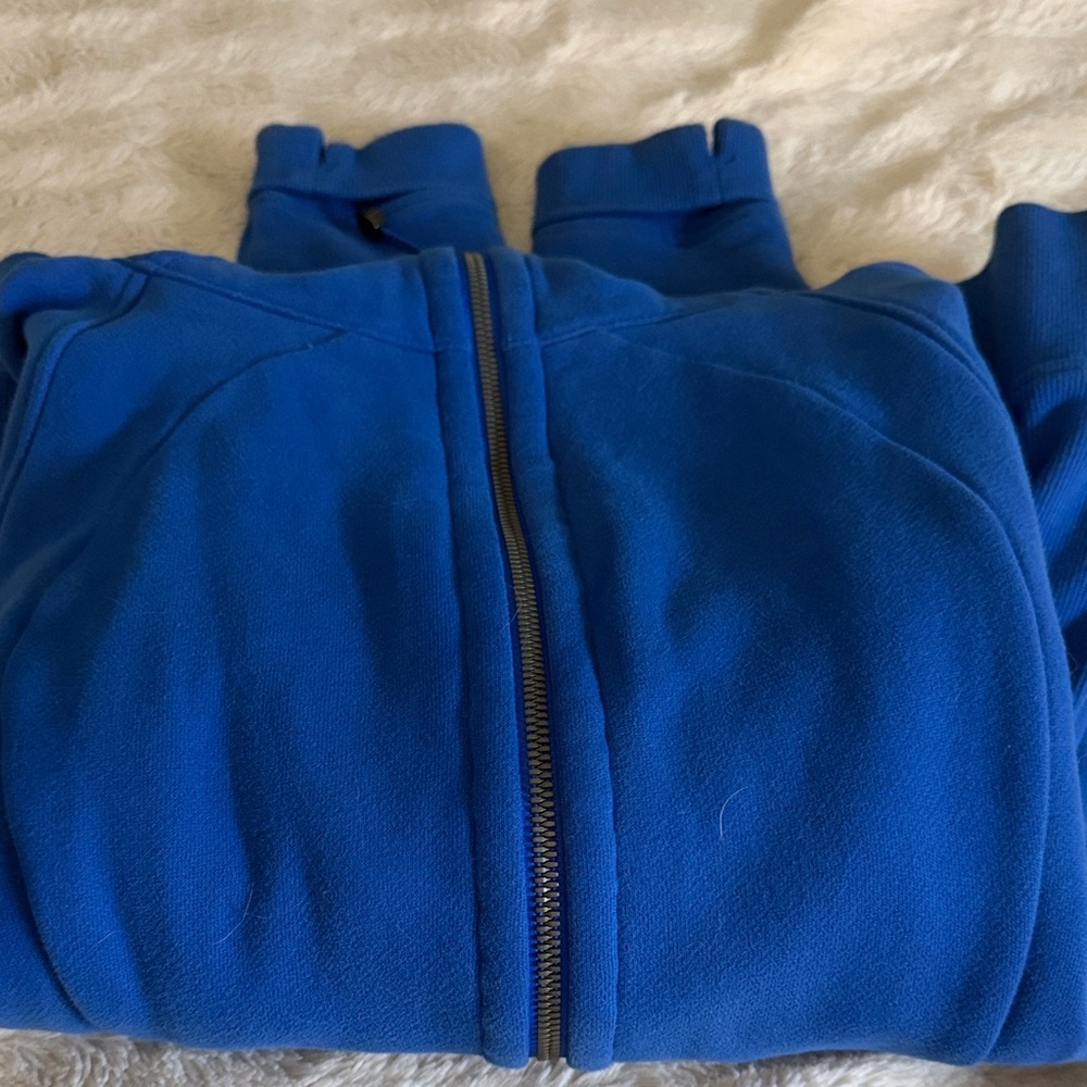 Lululemon Athletica Blue Fleece Jacket size 10 - Picture 8 of 9